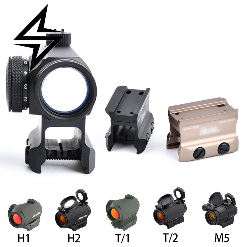 

WADSN Metal CNC Scope Mount Support DD Sight Base For Scope H1 H2 M5 Red Dot Rifle Optical Hunting Accessory Fit Picatinny Rail