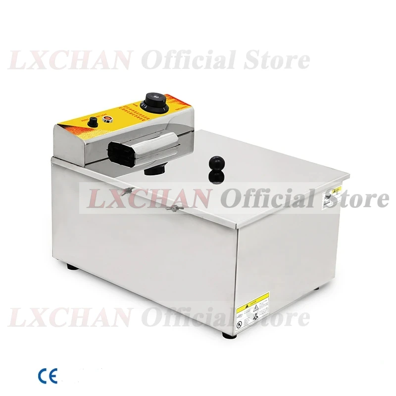 LXCHAN C﻿ommercial Electric Fryer Stainless Steel Cheese Hot Dog Fryer Cheese Hot Dog Stick/Korean Kitchen Restaurant Fryer ﻿