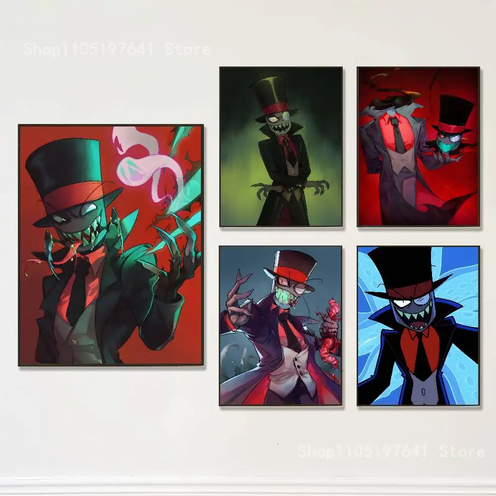 Black Hat V-Villainous Poster Prints Wall Art Picture Painting Gift Living Room Restaurant Bar Large Dec Sticker
