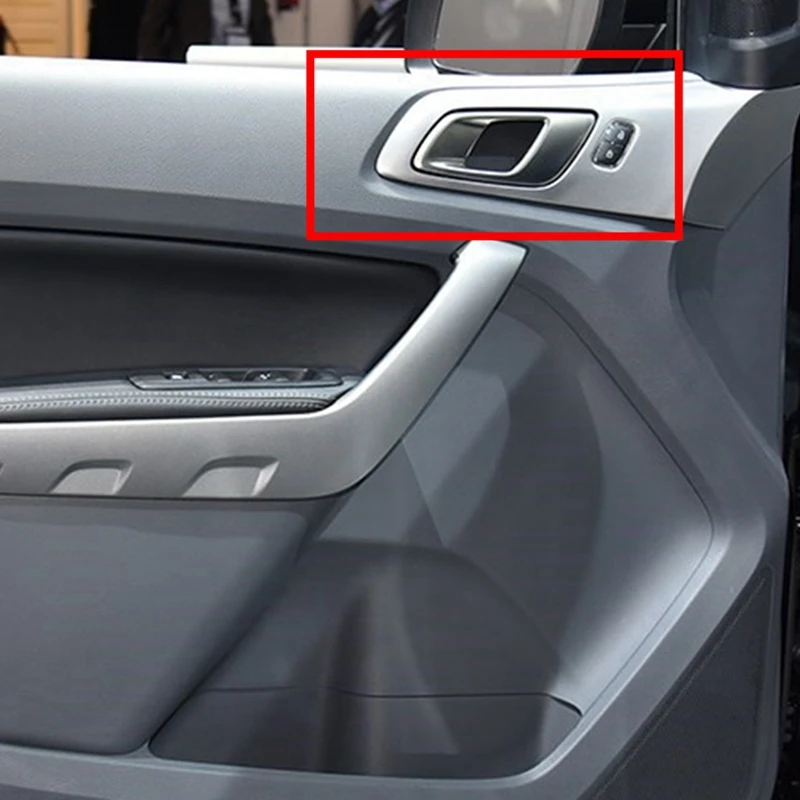 Car Interior Door Inner Handle for Ford Ranger 2012-2021 Everest 2015-2021 Mazda BT50 2012-2019 Silver Grey