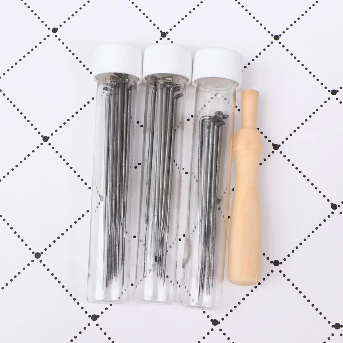 

32 Pcs Punch Kit Felting Stitch Punch Needle Felting Tool DIY Wool Embroidery Craft Storage Case Ergonomic H Tool