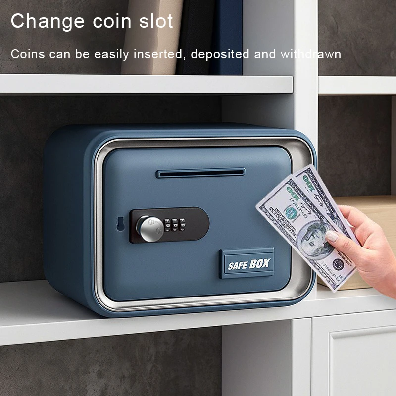 

Password Lock Safe, Household Small Coin Piggy Bank Money Box, Deposit and Withdraw Machine, Children's Adult Gift