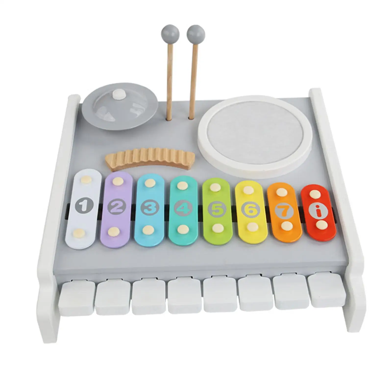 Montessori Baby Musical Instruments Toy Wood Frame Lightweight Versatile for