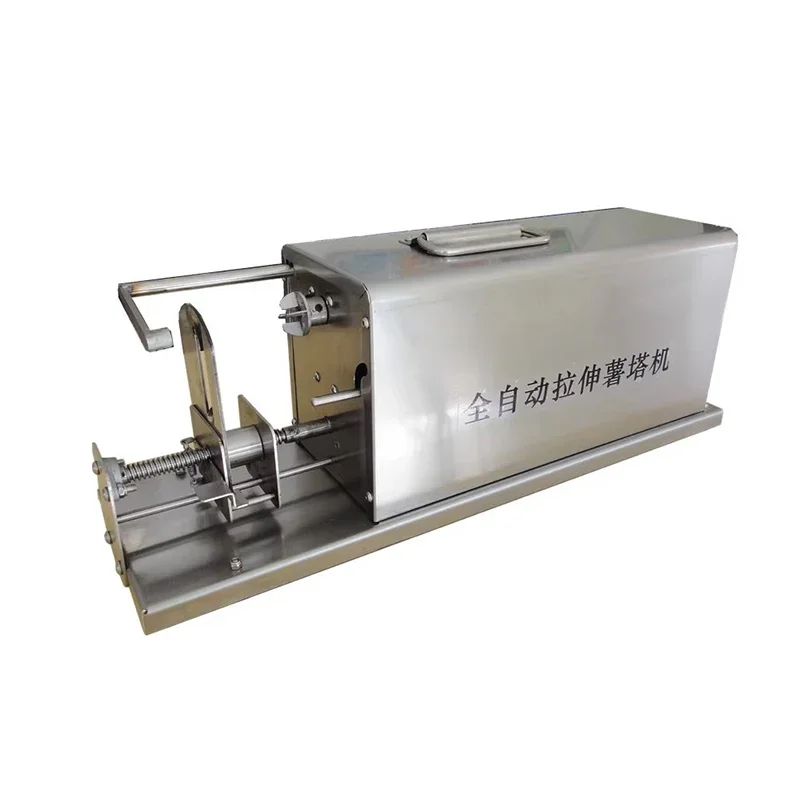 

Automatic Stretch Stainless Steel Potato Slicer Chips Cutter Tornado Potato Machine Spiral Twisted Potatoes On A Stick