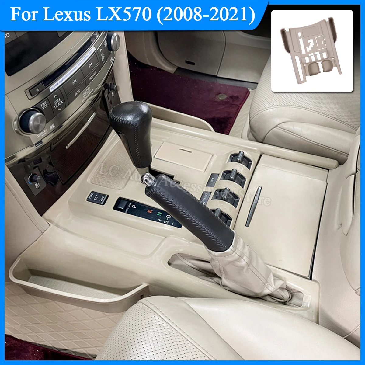 

For 2008-2021 Lexus Lx570 Center Console Silicone Storage Mat Dustproof Non-Slip Pad Car Interior Accessories
