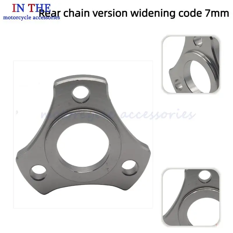 cnc-7mm幅広オートバイリアチェーンシステムアクセサリー、オフロードバイクキットパーツに適しています