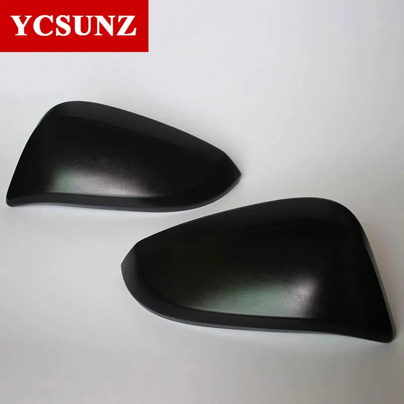 carbon fiber chrome Side Mirror Cover Parts Black Mirror Trim For Toyota Fortuner hilux Sw4 revo rocco 2016-2019 2020