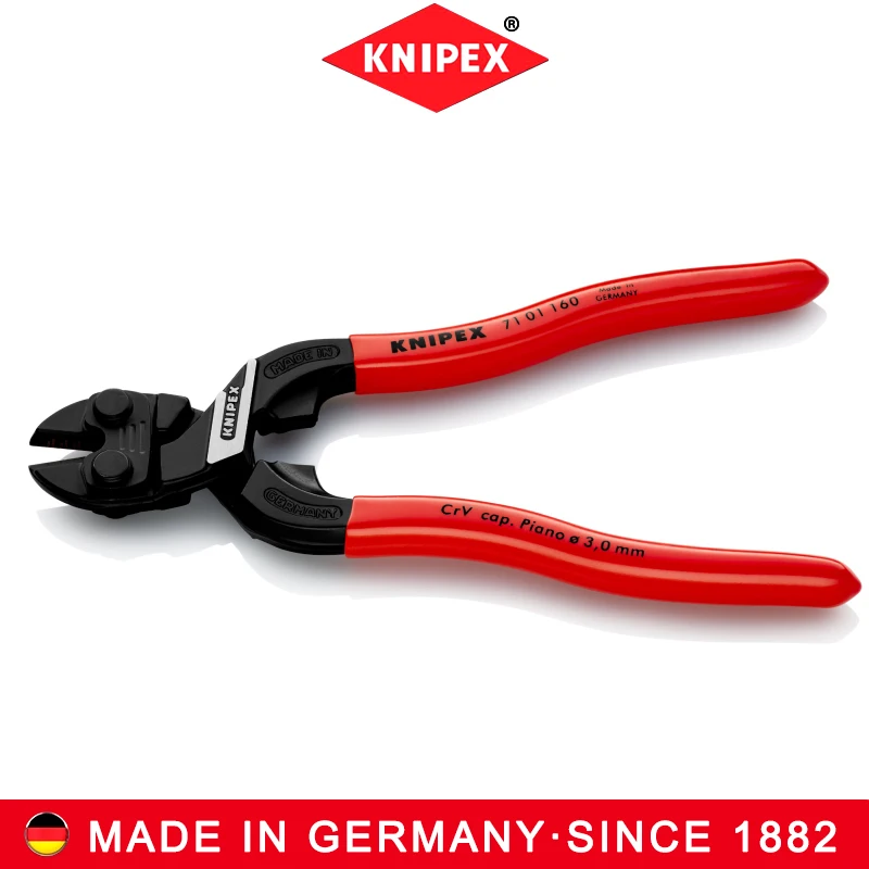 KNIPEXNO.71 01 160 Bolt Cutter Diagonal Pliers High quality materials and precision craftsmanship extend service life