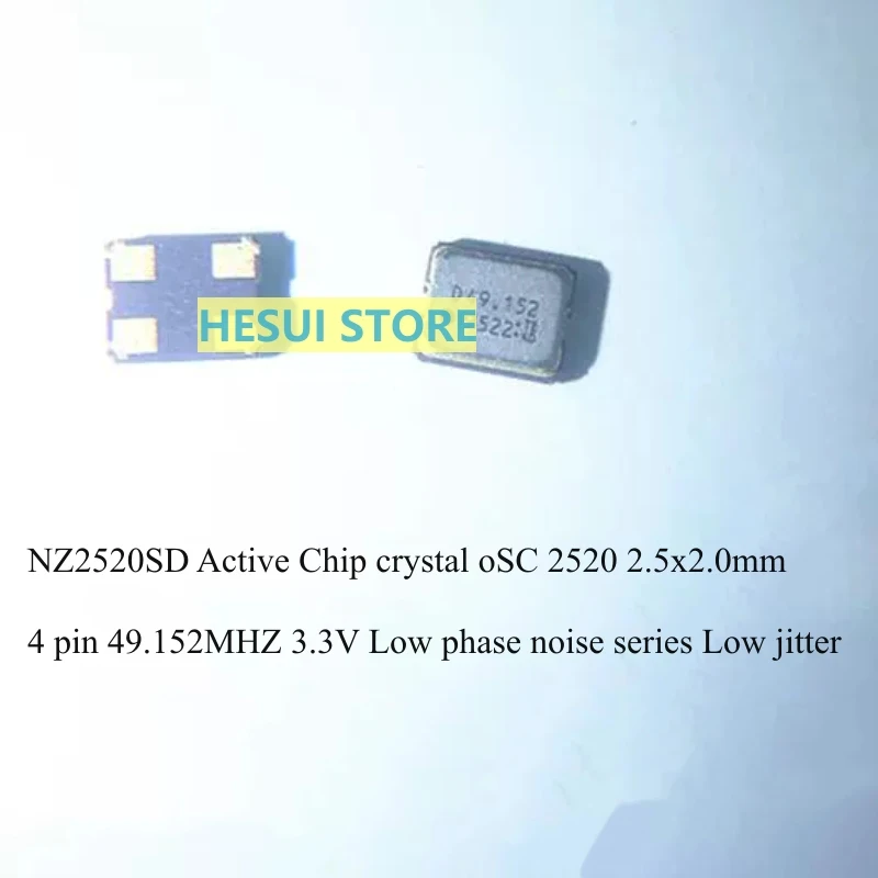 1/5/10 Stks Nz2520sd Actieve Chip Kristaloscillator Oscillator Oscc Lage Fase Ruis 49.152M 49.1520Mhz 2520