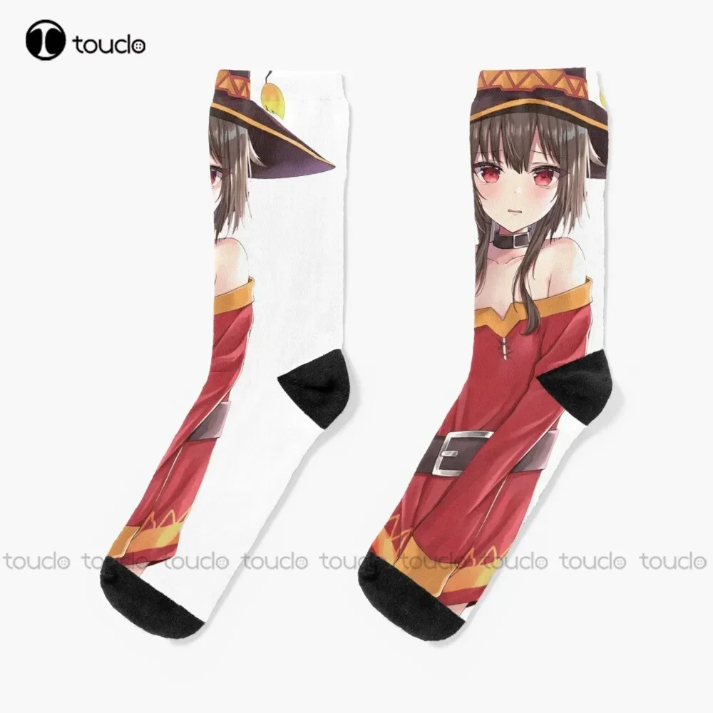 

Прекрасные носки Megumin Tears, носки для невесты, персонализированные носки унисекс для взрослых и подростков, молодежные носки, рождественский подарок, высокое качество HD