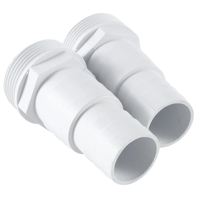 Adaptador de manguera macho de 3 vías para bañeras de hidromasaje, Conector de manguera de piscina, 1-1/2 pulgadas y 1-1/4 pulgadas, 2 unidades