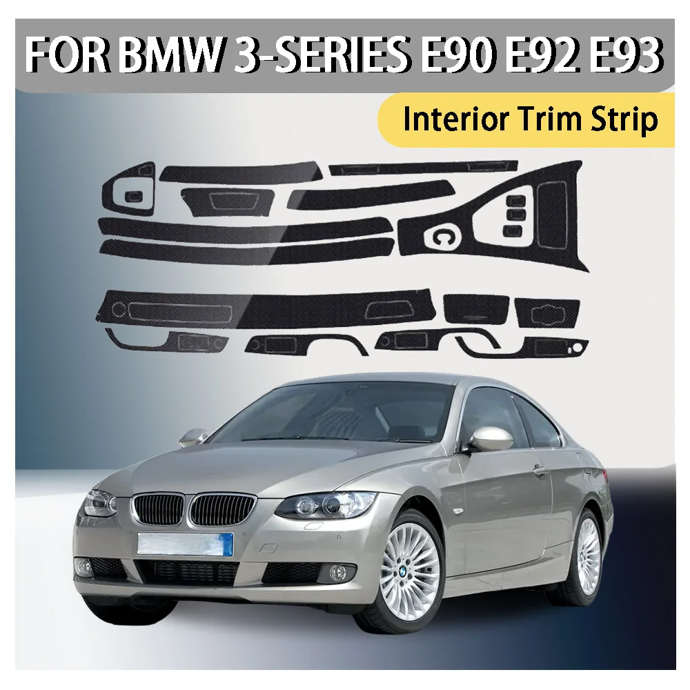 

Украшение автомобиля, аксессуары для автомобилей, внутренняя декоративная полоса для BMW 3-Series E90 E92 E93 2004 2005 2006 2007 2008 2009 2010 2011 2012