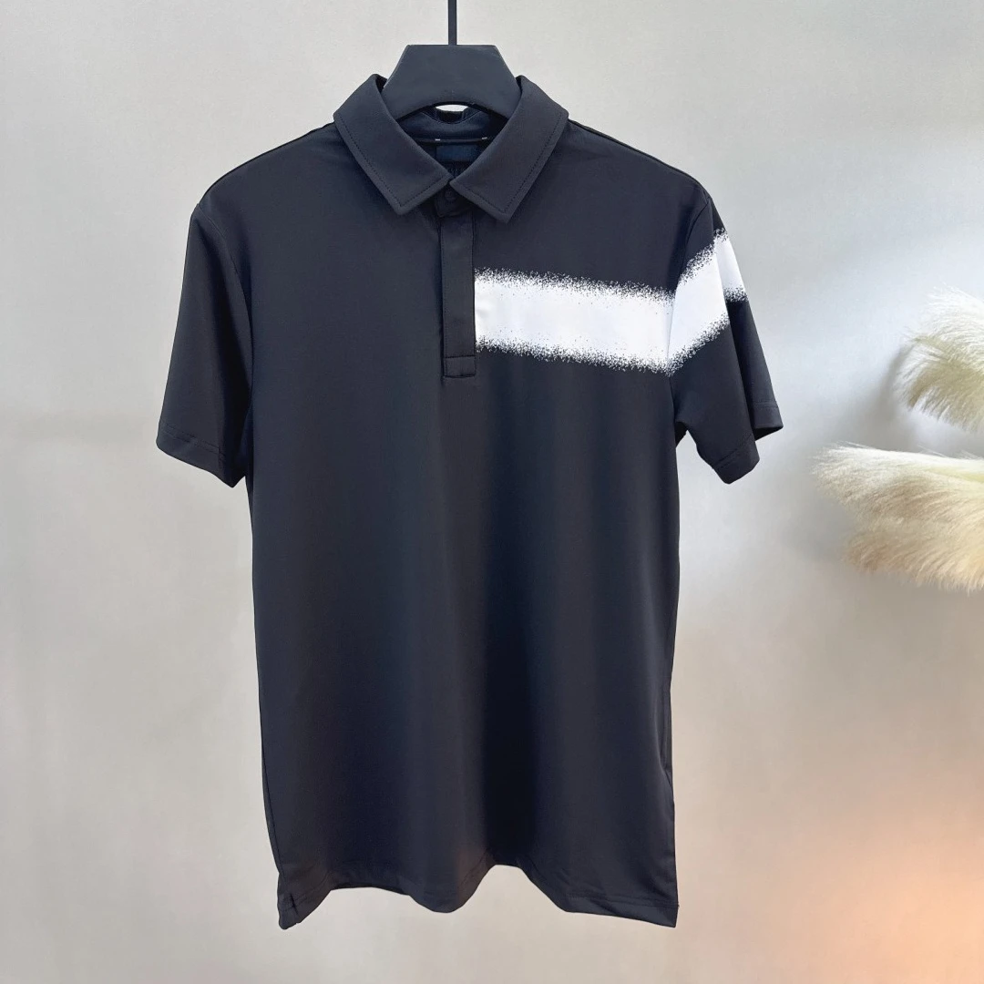 Men's Golf Short Sleeve Polo Shirt 26 Fall New Original Korean Colorblock Casual Sporty Breathable QuickDry Stretch Lightweight