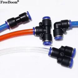 5/10pcs Air Pneumatic Tube Fitting OD 4mm 6mm 8mm 10mm 12mm 14mm 16mm T Y L I Tpye PV Plastic Quick Connector Push In Pipe Hose