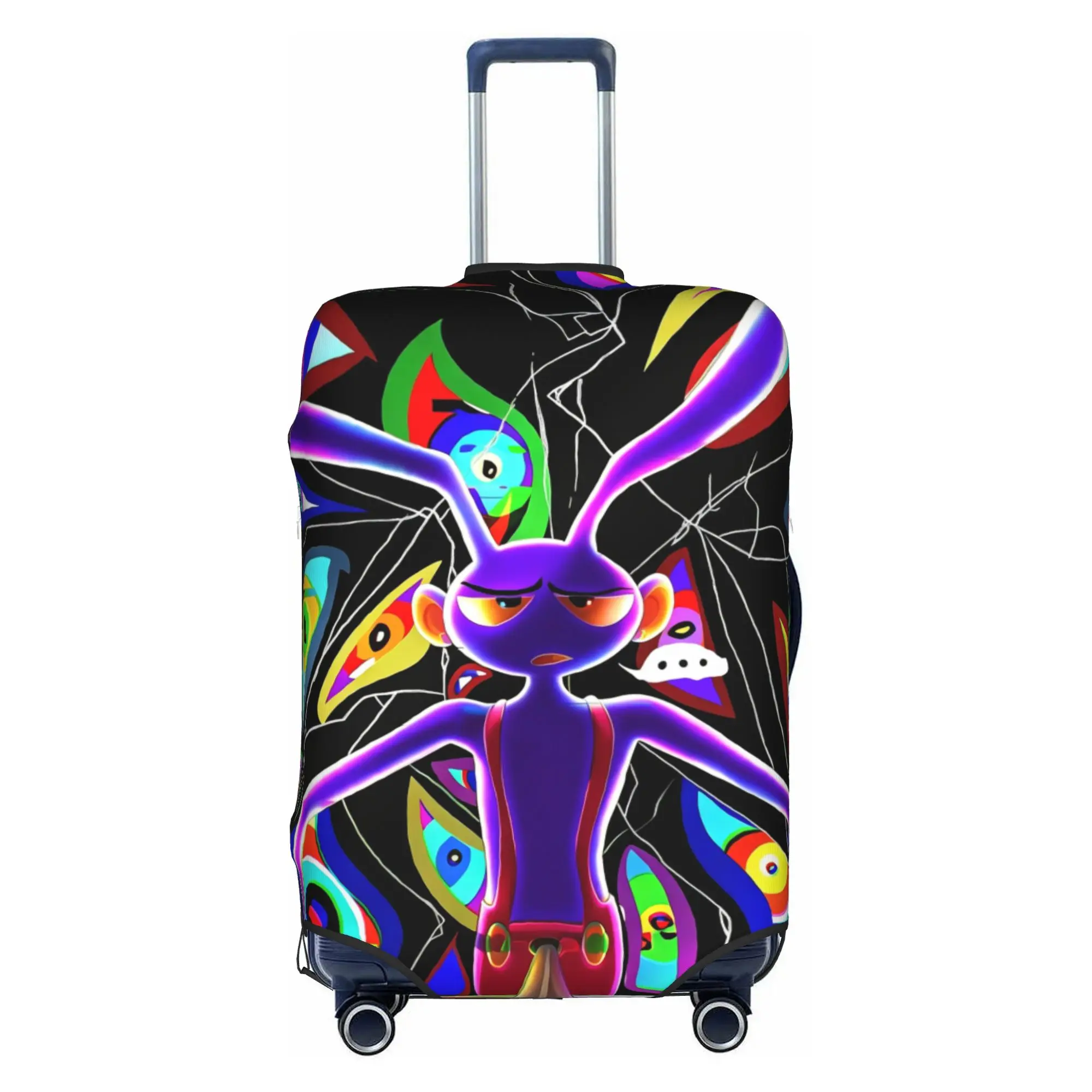 Custom Jax D-Digitals Circus Luggage Cover Cute Anime Movie Suitcase Protector Covers Suit For 18-32 inch
