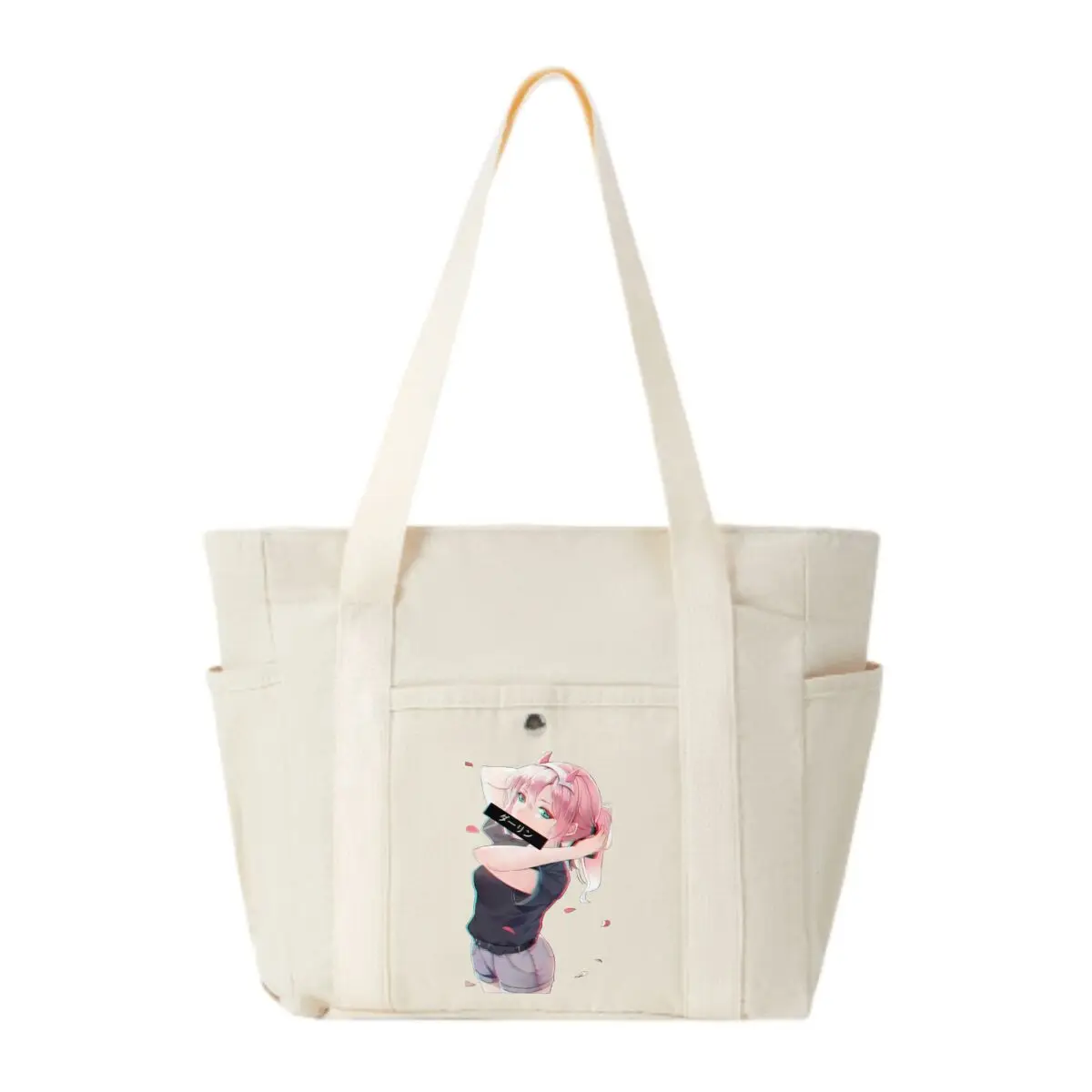 

Darling in the Franxx Graphic Single Handbag Shoulder Bag Campus Student Tote School Bag