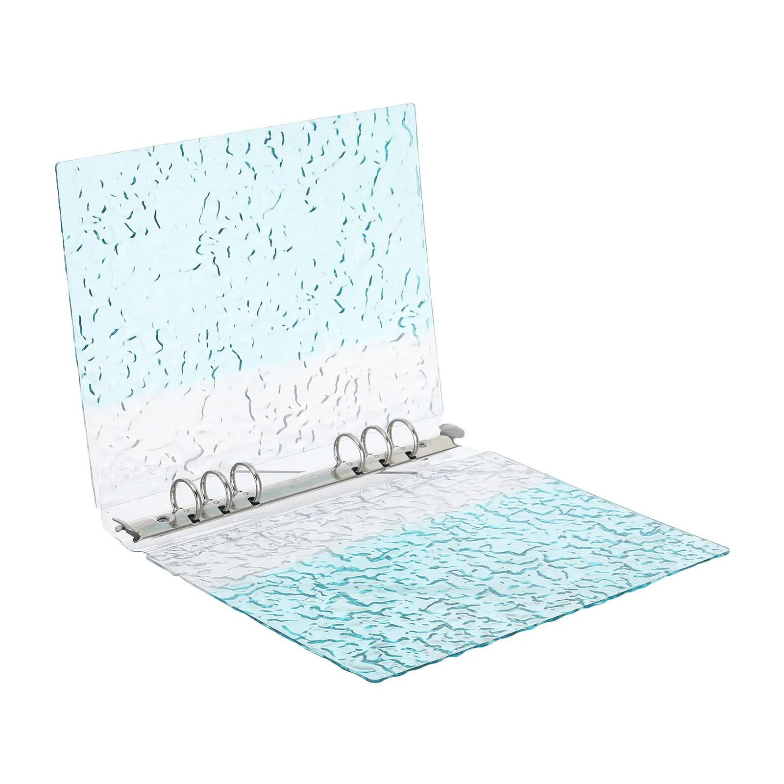 

A5 Loose Leaf Binder Cover 6-Hole Plastic Shell Reusable File Organizer Jacket Protective Budget Planner Refill Paper Document