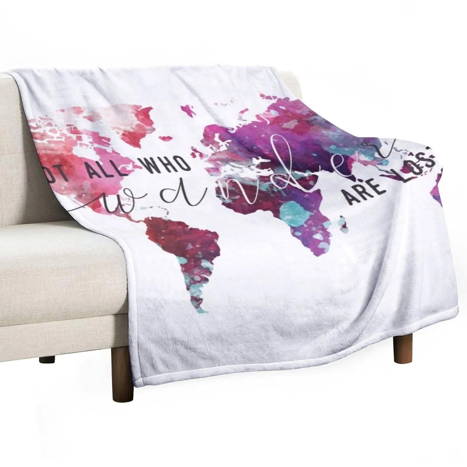 

Not all who wander are lost Throw Blanket Luxury Hairys Decorative Sofa Hair Blankets