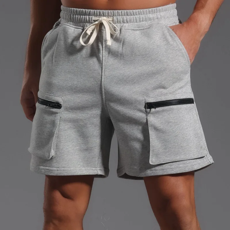 2025 Men's Long Basketball Shorts – Knee-Length Quick-Dry Sports Shorts with Zipper Pockets for Gym & Casual Wear