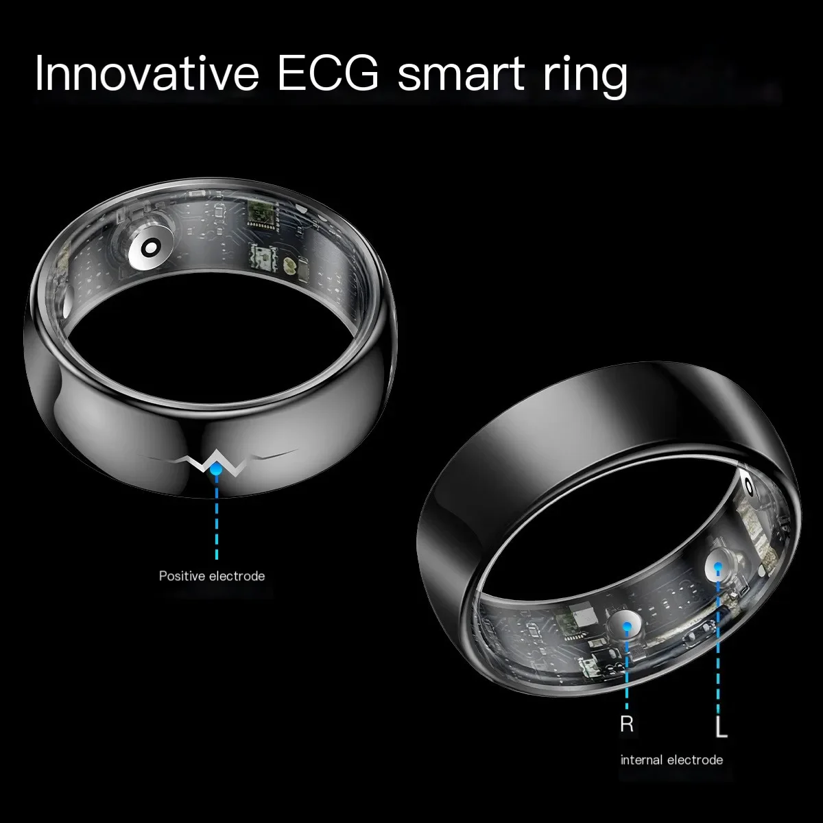 

Q520 SmartRing Blood Pressure Sleep Detection Multifunctional Pedometer Sports Bluetooth Ring