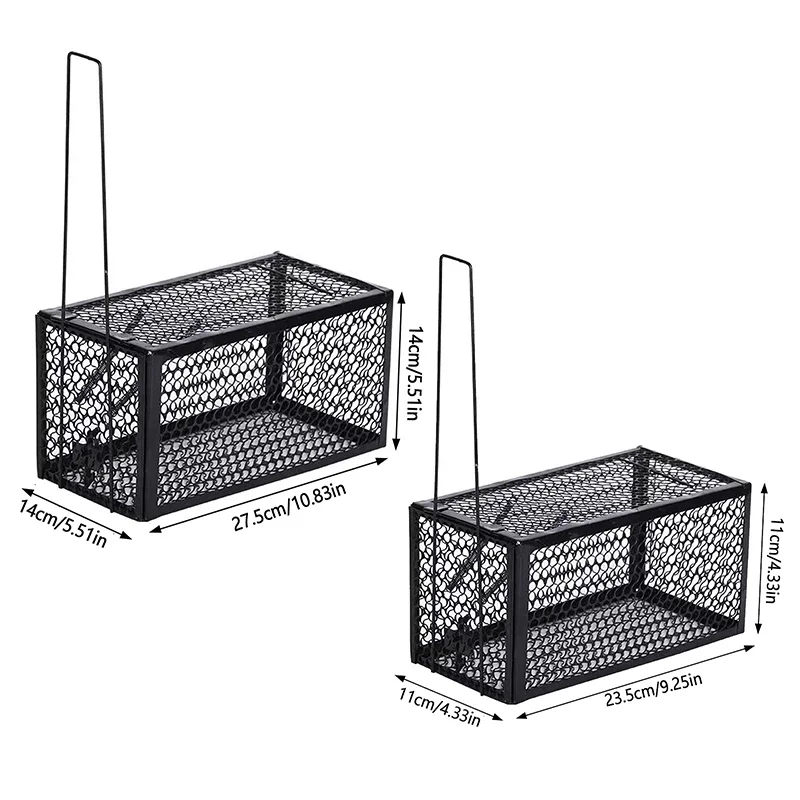 Mice Trap Cage Rodents Trap Mouse Catcher Animal Control Self-locking Mousetrap Reusable Catch Rat Implement Trap Rat Cage