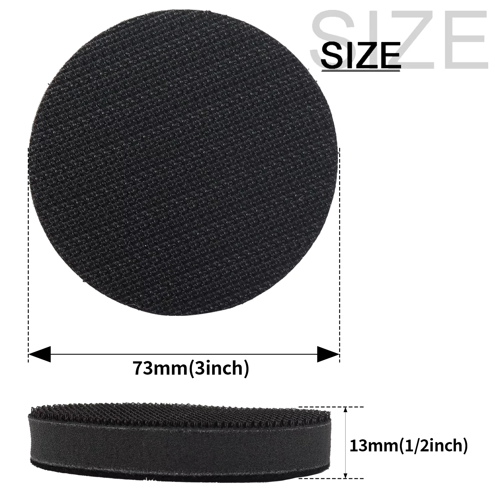 2PCS Soft Density Sponge Polishing Pad 50mm 75mm Cushion Buffer Backing Pad for Power Tools Accessory