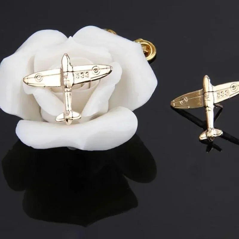 Fashion Brooches Clothes Accessories Aircraft Metal Brooch Pins Plane Enamel ButtonShirt Denim Jacket Collar Lapel Badge Jewelry