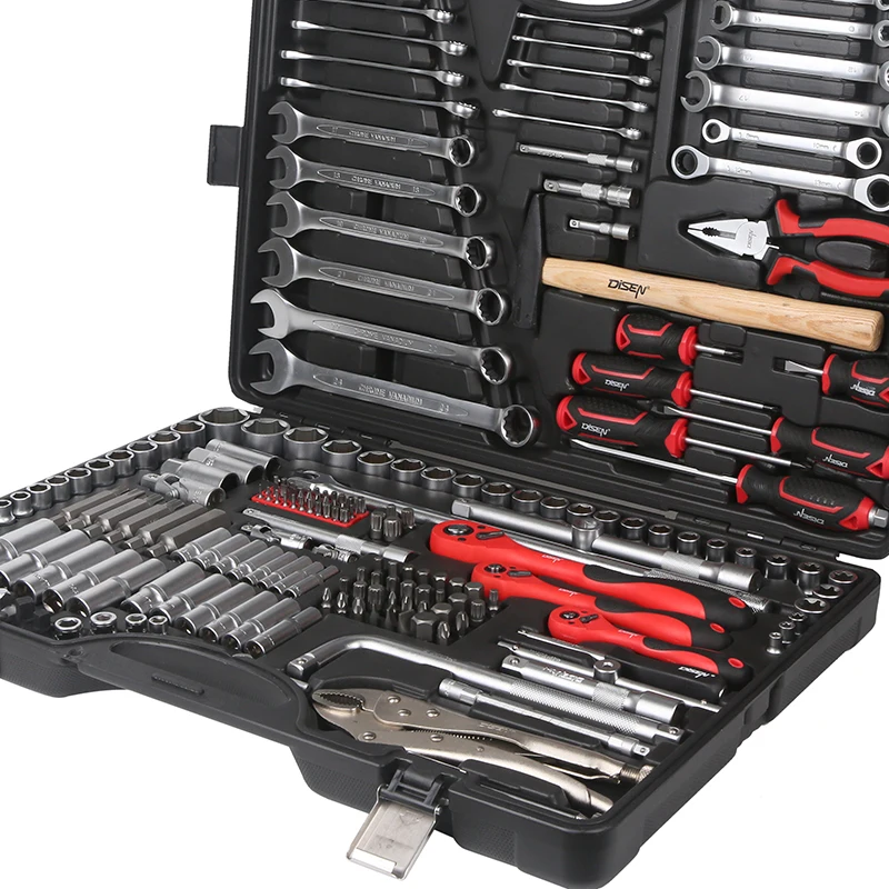 202 Pcs Multifunction Mechanic Socket Wrench Tool Set