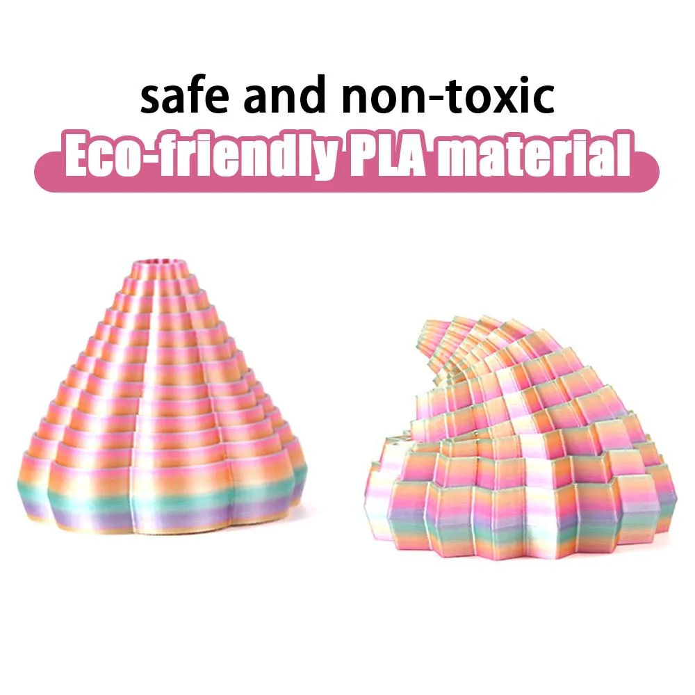 Giocattolo antistress stampato in 3D Giocattolo puzzle con torre di ravanello a forma di fiore Giocattolo antistress Fidget Stack