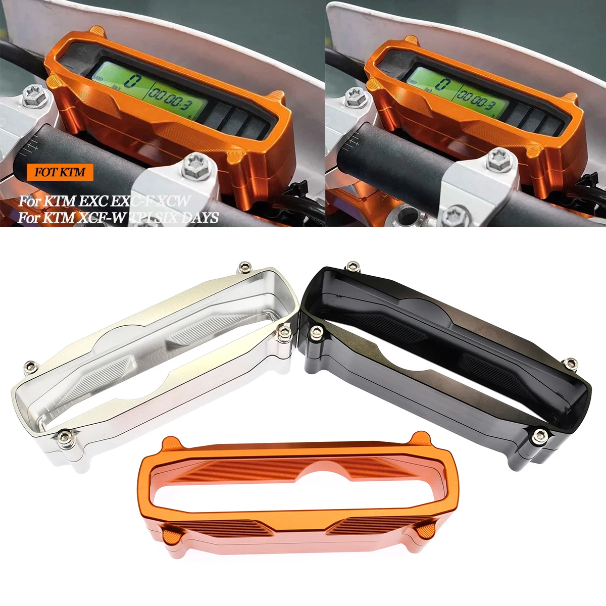 

For KTM EXC EXC-F XCW XCF-W TPI SIX DAYS 250 300 350 450 2015-2023 Speedometer Speedo Odometer Protector Guard Cover CNC Parts