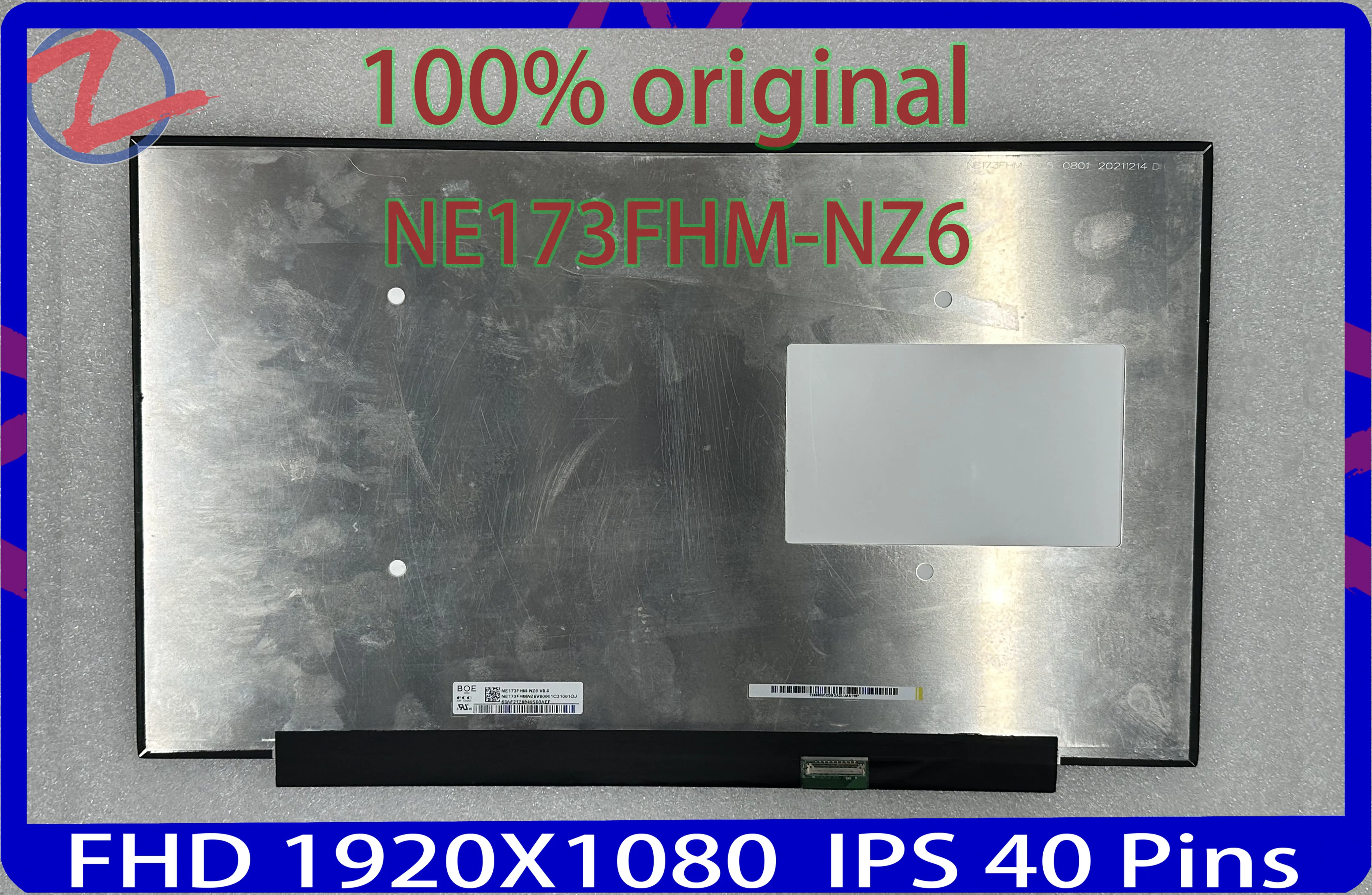 

NE173FHM-NZ6 V8.0 17.3 inch 360HZ 100% sRGB Laptop Screen FHD 1920X1080 IPS LCD LED Display Matrix EDP 40 Pins