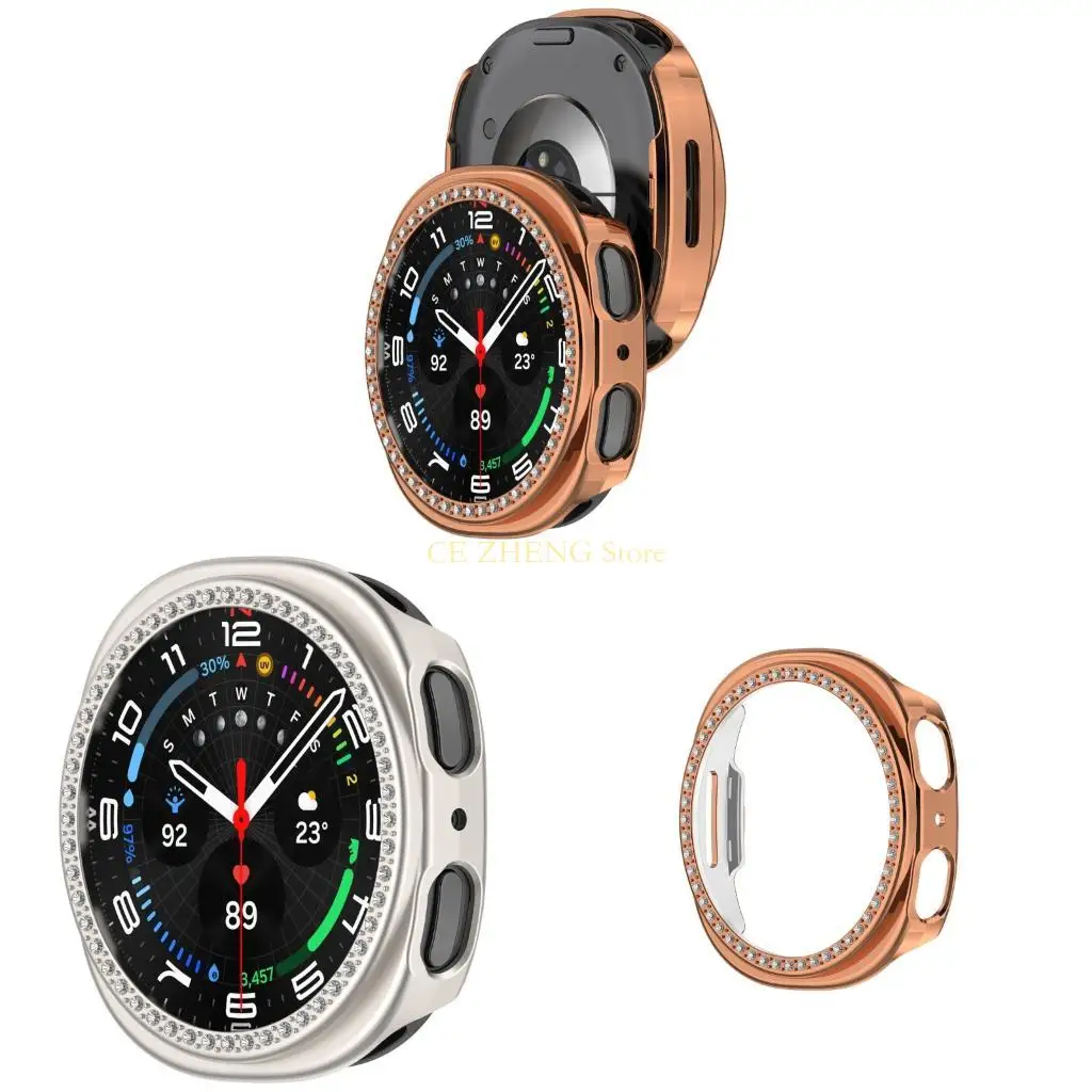 E56B Watch Cover for Watch 8 44mm 40mm Scratch Resistant Bezel Rings Case