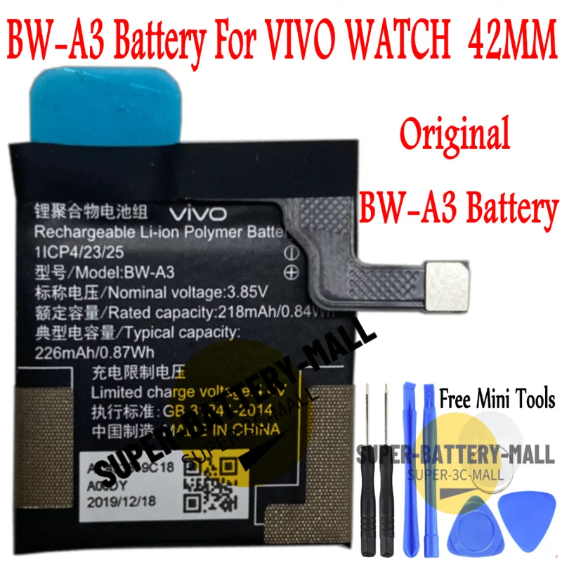 

Оригинальный аккумулятор BW-A3 для часов VIVO 42 мм, аккумулятор для часов VIVO (только для 42 мм)