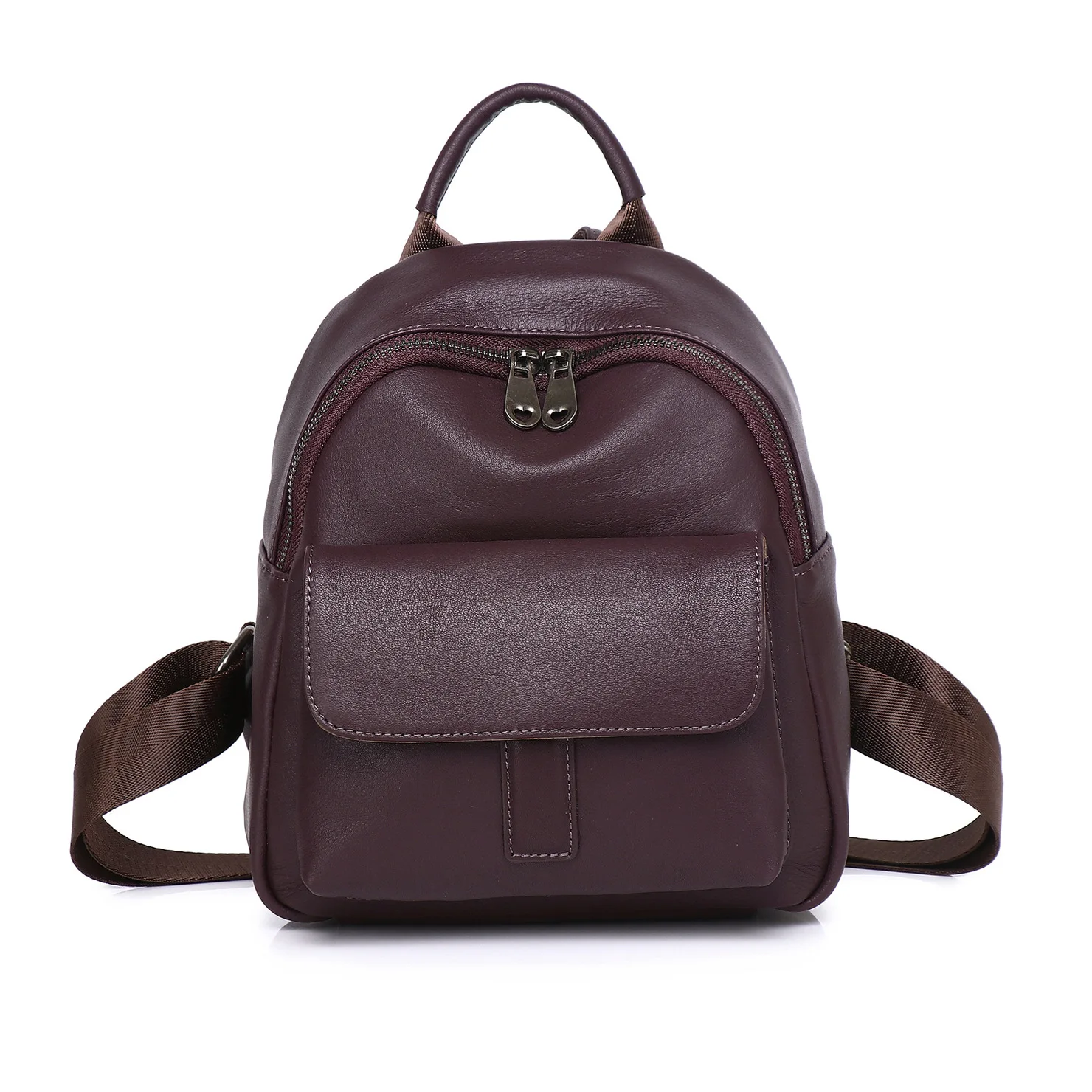 小さな本革バックパック女性カジュアル本物の牛革トラベルバッグファッションレディースデイリースクールバッグパック