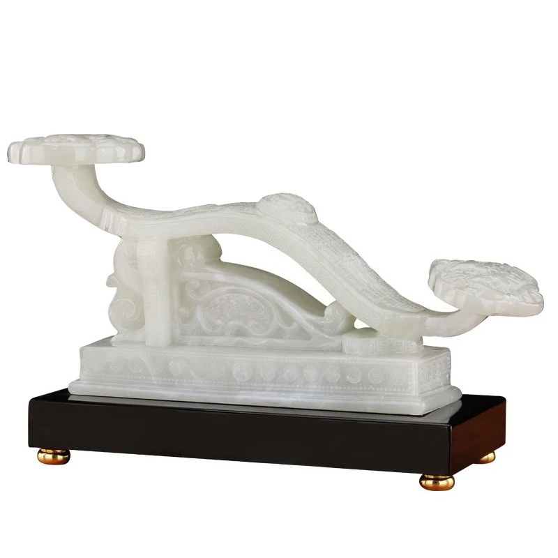 All the best imitation jade ornament high-end lucky jade Ruyi living room TV cabinet ornament