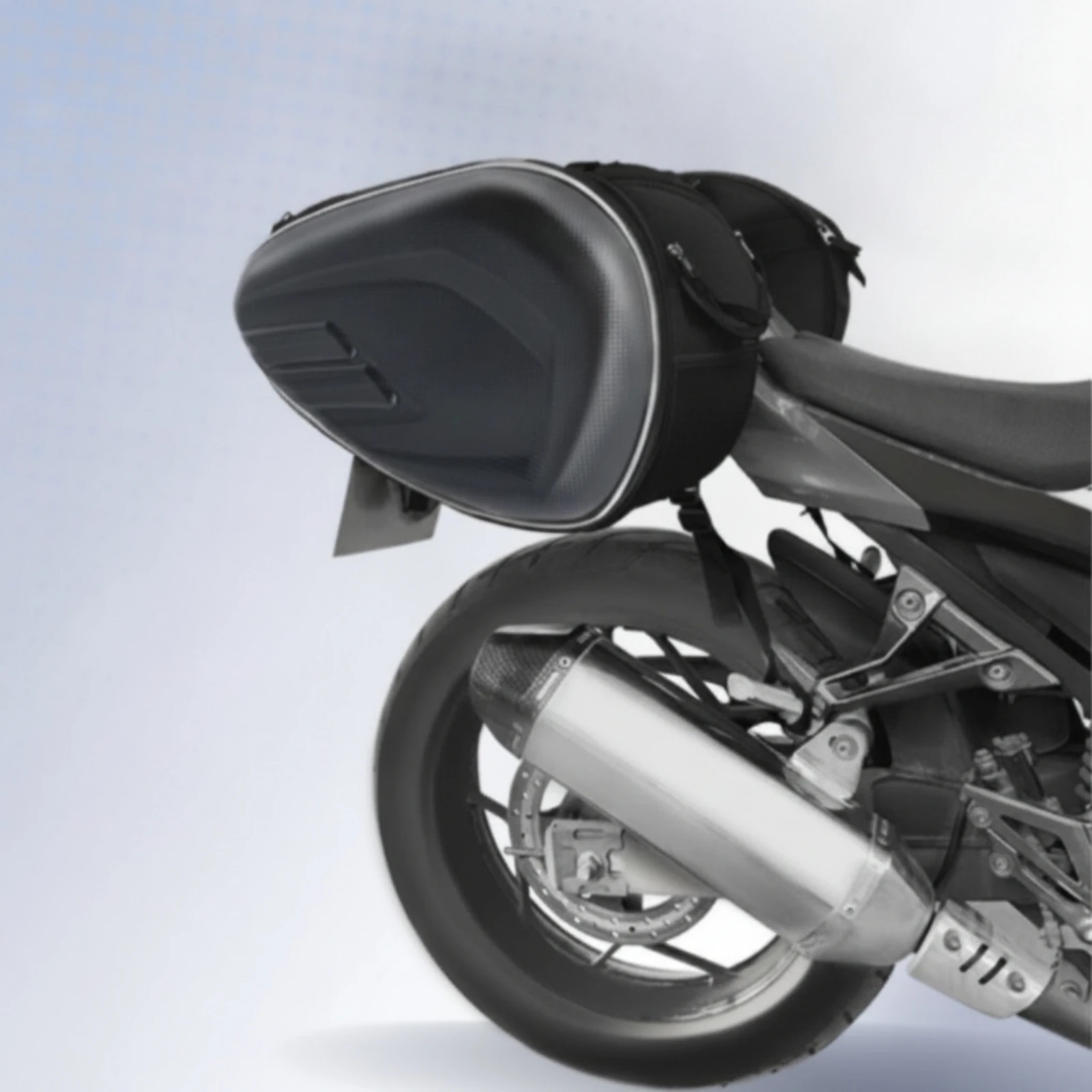 Motorcycle Saddlebags Easy to Install Hard Shell Saddlebags Motorcycle Saddlebag with Hard Shell Zippered Luggage Wear Resistant
