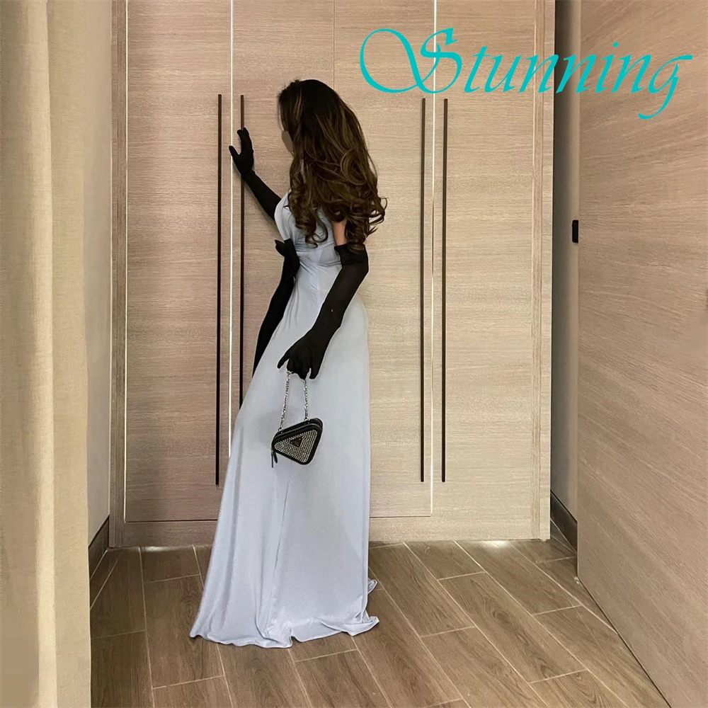 Customized Temperament High Collar Evening Dress Elegant Chiffon Prom Dresses Luxury Contrast Color Special Occasion Gowns