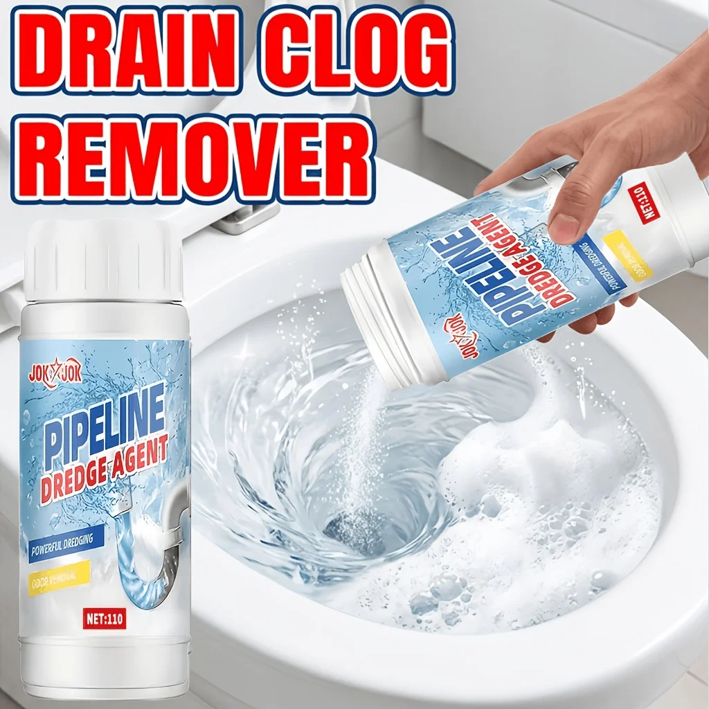 Strong Drainage Dredge Powder Fast Acting Kitchen Bathroom Toilet Pipe Cleaner Non-Damaging Sewer Unblocker Easy to Use