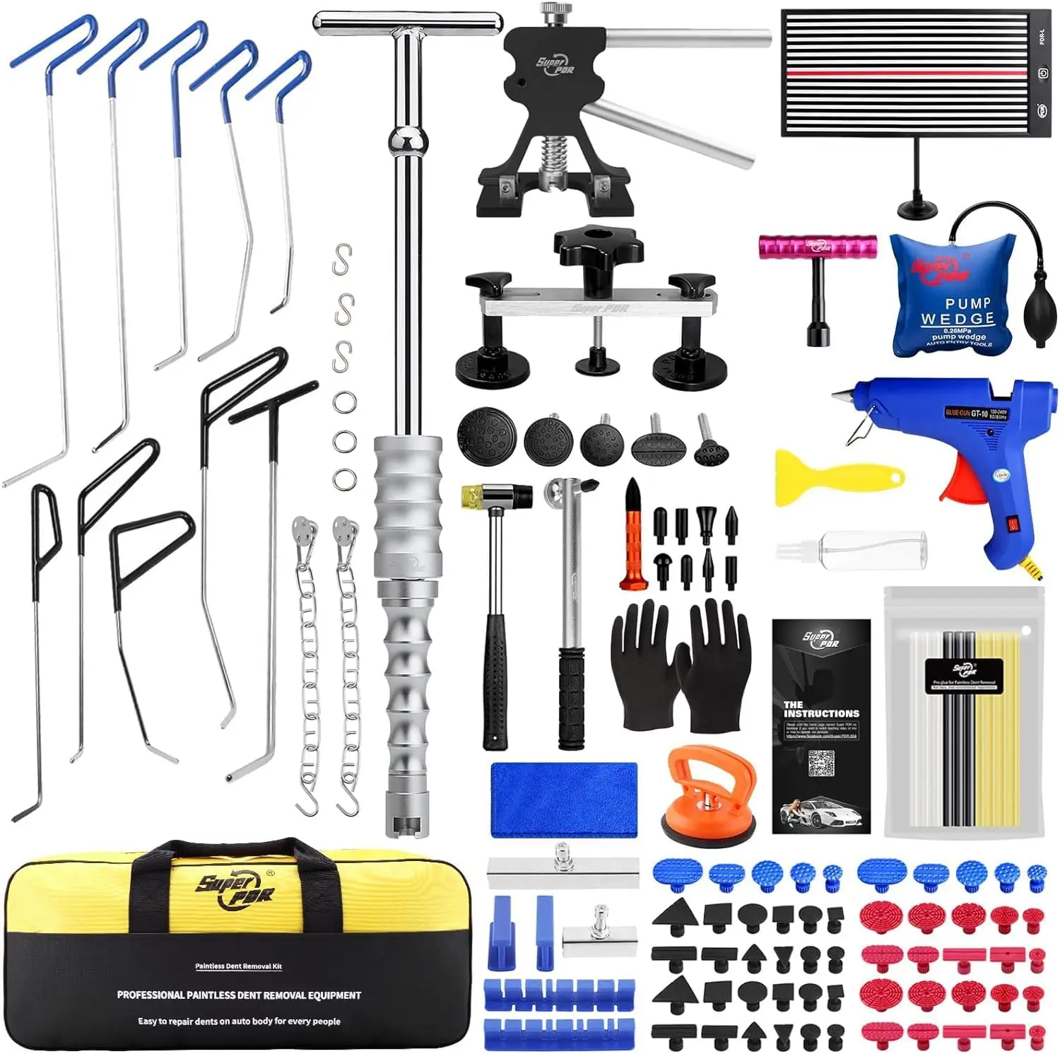 PDR Tools Automotive Body Dent Repair Tools Car Paintless Dent Removal Tool Auto Dent Damage Repair Products Hand Garage Tool