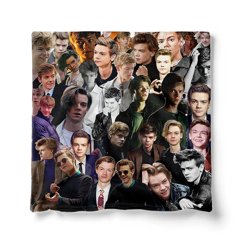 Gaslight Gatekeep Girlboss Thomas Brodie Sangster Throw Pillow Covers Cushion Cases Pillowcases for Sofa 45cm x 45cm