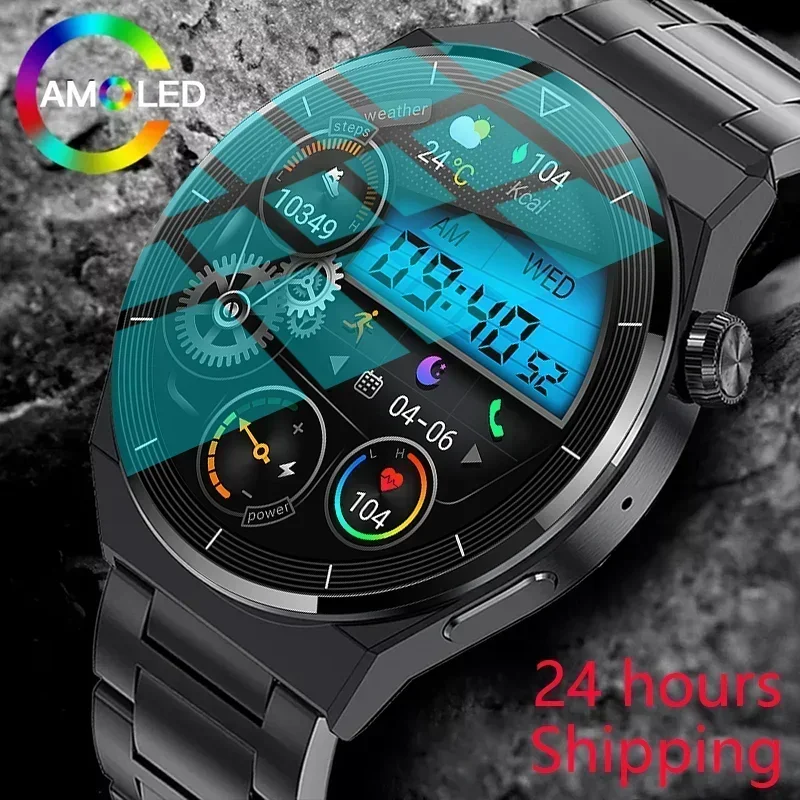 

For GT3 Pro Smart Watch for Men Women AMOLED HD Screen Heart Rate Bluetooth Call Watches IP68 Waterproof NFC Smartwatch 2024