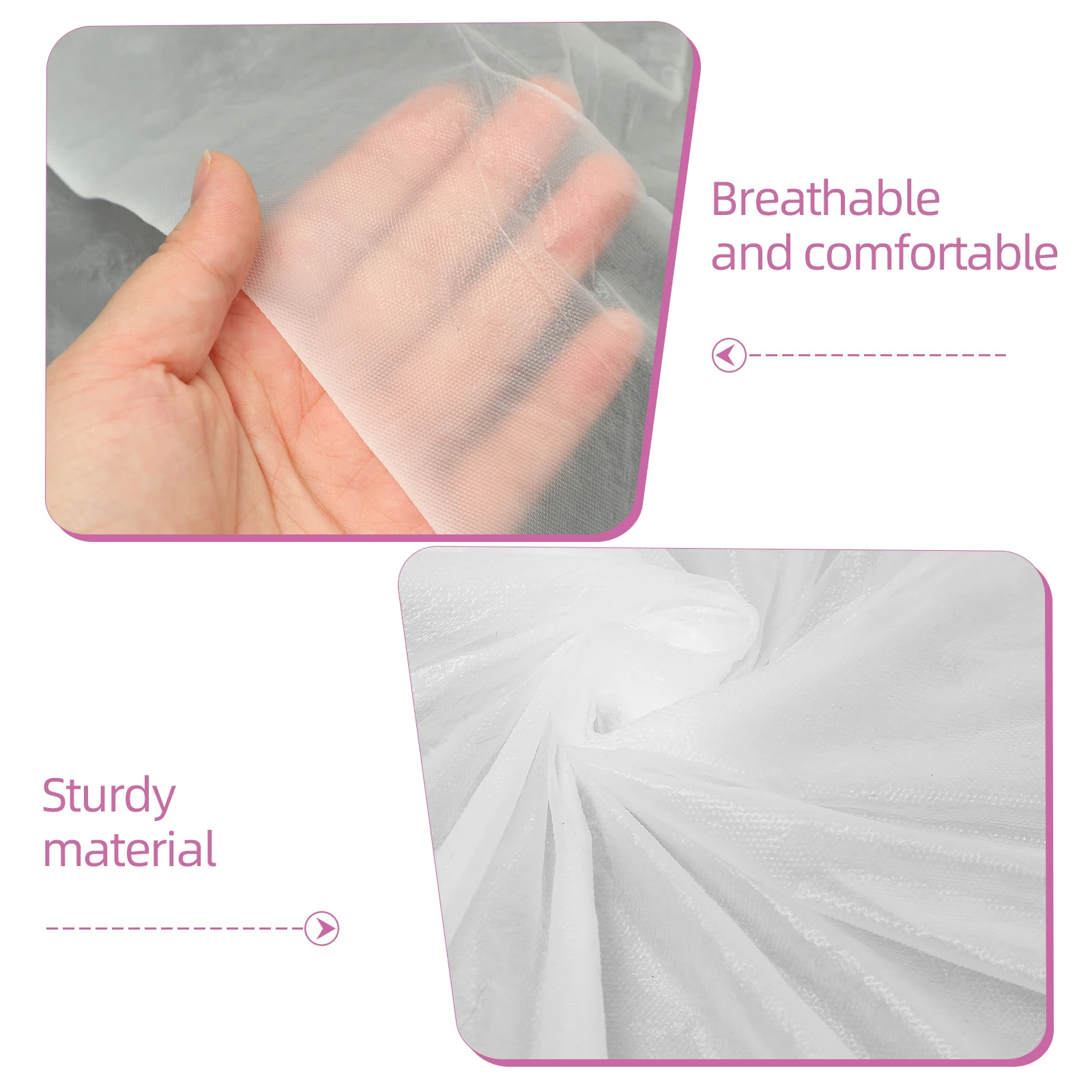 

9Pcs Disposable Tablecloth White Protective Table Cover Wedding Party Restaurant Outdoor Picnic Banquet