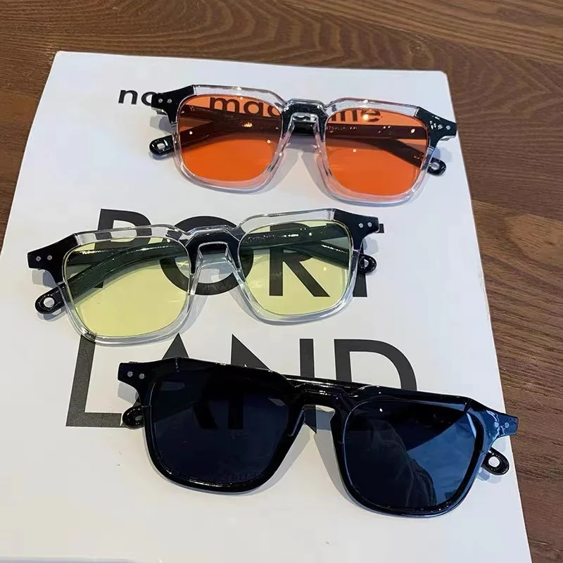 Vintage Quadratischen Rahmen Sonnenbrille Mode Trendy Männer Frauen Shades Brillen Sonnenbrille Sommer Frühling Kühle Retro Weibliche Brillen – Detail 4