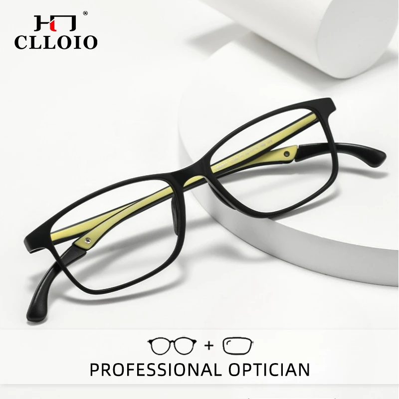 

CLLOIO Ultralight Sporty Anti Slip Anti Blue Light Adjustable Myopia Glasses Progressive Prescription Eyewear Reading Glasses