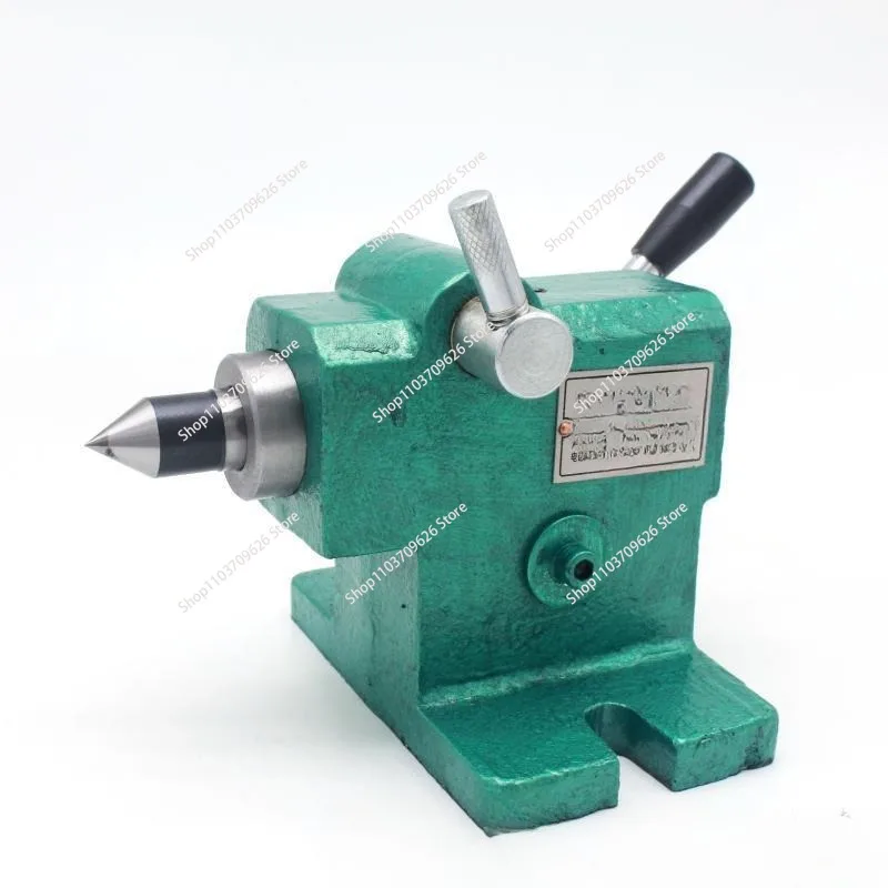 

Hand-Crank Lathe Tailstock DIY Fast Small Lathe Machine Retractable Tail Top Movable Spindle Pulley