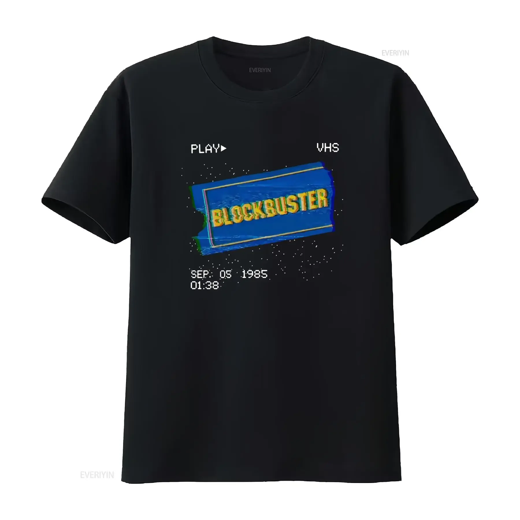 Retro Blockbuster VHS Style Vintage Video Games Store T shirt vintage Washed Slightly Breathable graphic Unisex Versatile