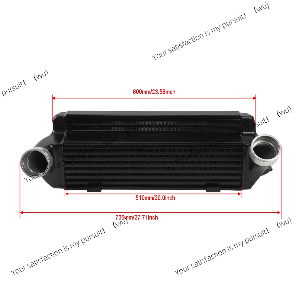 Automotive intercooler plate radiator for BMW N54 135 335 Z4 E82 E88 E89 E90