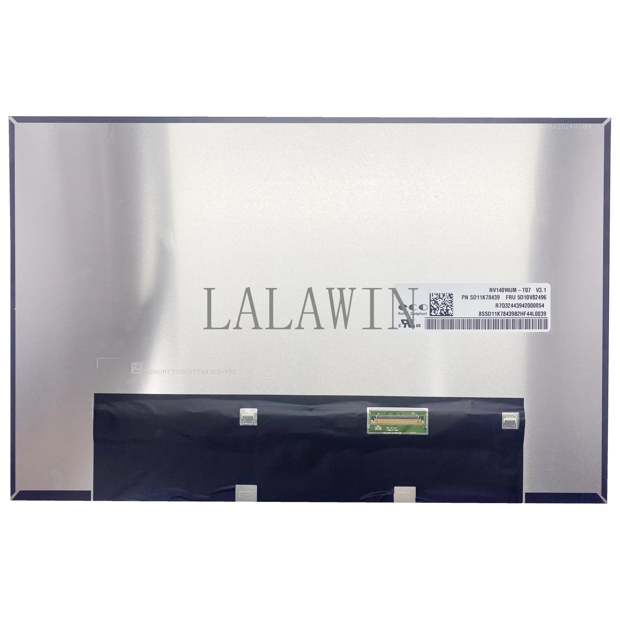 NV140WUM-T07 V3.1 IPS 14.0'' Original Panel Matrix Laptop LCD Touch screen