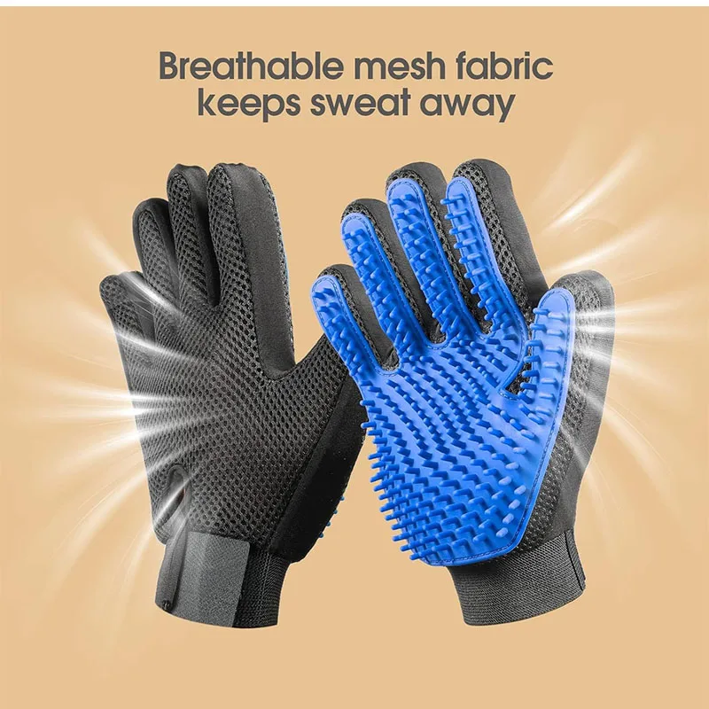 جديد سيليكون القط إزالة الشعر قفازات المطاط الحيوانات الأليفة الجمال تنظيف الاستمالة تدليك فعال الكلب أمشاط العائمة فرشاة قفاز #6