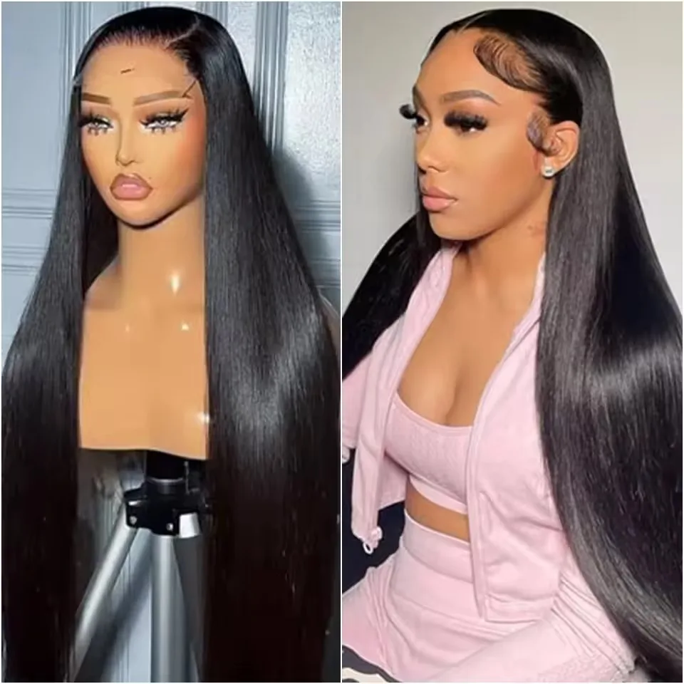 

250 Density 30 40 Inch Bone Straight 13x4 13x6 Lace Front Wig Hd Pre Plucked Lace Frontal Wig For Women Straight Human Hair Wigs